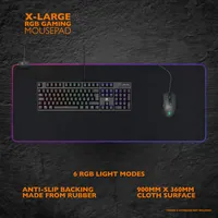 Deltaco Gaming GAM-079 mouse pad Gaming mouse pad Black