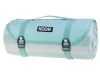 KOOR Picknickdecke Stripes mint 200 x 300 cm - Breite: 200 cm - Material: Polyester - Länge: 300 cm - Farbe: Weiss - Mint - Sportart: Camping
