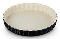 Le Creuset Tarte Form Ø 28 cm, Schwarz glänzend - Materialtyp: Keramik - Material: Steinzeug - Detailfarbe: Schwarz glanz - Set: Nein - Backform Typ: Tarte-Backform