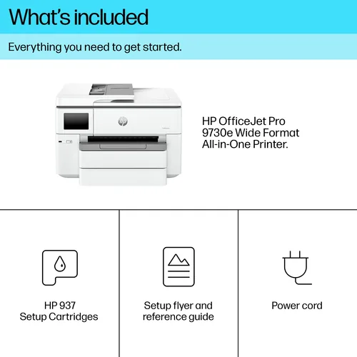 HP OfficeJet Pro 9730e WF AiO Printer Getto termico d'inchiostro A3 4800 x 1200 DPI 22 ppm Wi-Fi