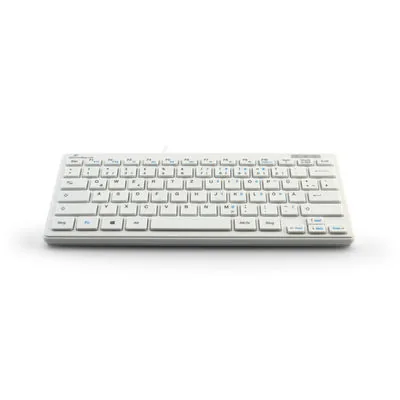 MediaRange Tastatur USB 2.0 Kompakt Flach 78 Tasten weiß