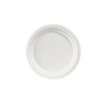 BioPak Einwegteller 22 cm, 50 Stück, Weiss - Produkttyp: Einwegteller - Materialtyp: Pflanzliche Faser - Material: Zuckerrohrpulpe (Bagasse) - Detailfarbe: Weiss - Verpackungseinheit: 50 Stück
