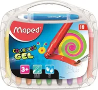 maped Gelschreiber Smoothy 10 Stück - Verpackungseinheit: 10 Stück - Set: Ja - Schriftfarbe: Mehrfarbig - Strichstärke: Keine Angabe - Stiftfarbe: Mehrfarbig - Eigenschaft-Stift: Keine