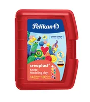 Pelikan Kinderknete Creaplast 10 Farben im roten Etui, 240g