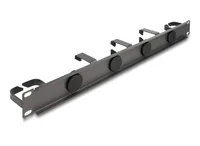 DELOCK 19"" Kabelmanagement Rangierpanel 5 Bügel 1HE grau