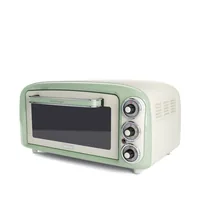 Ariete Backofen Vintage 18 l, Grün - Funktionen: Backen - Grill - Auftauen - Kochen - Ausstattung: Timer-Funktion - Ausfahrbarer Grillrost - Schalter für Unter- und Oberhitze - Grosses Sichtfenster - Breite: 40 cm - Höhe: 24.5 cm - Tiefe: 47.5 cm - Detail