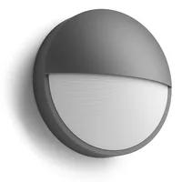 Philips myGarden LED Wandleuchte Capricorn, 600 lm, Anthrazit - Dimmbar: nicht dimmbar - Lichtfarbe: Warmweiss (WW) - Lichtausbeute: 100 lm/W - Gesamtleistung: 6 W - Farbtemperatur Kelvin: 2700 K - Zusätzliche Ausstattung: Keine