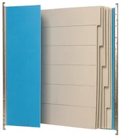 BIELLA Register-Hängemappe A4 27143105U blau 6 Fächer 32x25cm