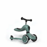 Scoot and Ride Scooter Highwaykick 1 Forest - Altersempfehlung ab: 1 Jahr - Ausstattung: Höhenverstellbarer Sitz - Fussbremse - Reifentyp:  Kunststoffreifen - Eigenschaften: Keine Eigenschaft - Zertifikate: Keine Zertifizierung - Belastbarkeit: 50 kg