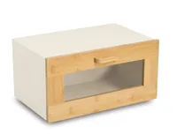 Zeller Present 25399 bread box Rectangular Beige, Light brown Bamboo, Metal