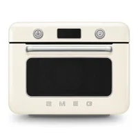 SMEG Backofen COF01CREU 30 l, Cream - Funktionen: Air-Fry - Auftauen - Backen - Dampf - Dampfgaren - Garen - Grill - Ober-/Unterhitze - Umluft - Warmhalten - Ausstattung: Backblech - Gitterrost - Innenbeleuchtung - Kindersicherung - Timer-Funktion - Uhr / Zeitanzeige - Breite: 50 cm - Höhe: 40 cm - Tiefe: 51 cm - Detailfarbe: Cream - Crème