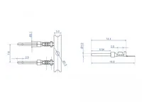 Delock Crimp-Kontakte für D-Sub Crimp Stecker 40 Stück - Kabeltyp: Crimp-Kontakte - Datenanschluss Seite A: Kein - Übertragungsart: Keine - Datenanschluss Seite B: Kein - Winkelstecker: Nein