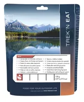 Trek 'N Eat Hauptgericht Sahnenudeln mit Hühnchen und Spinat - Produkttyp: Fleischgerichte - Nährwertangabe pro: 100 g - Energiegehalt (in kj): 1644 KJ - Energiegehalt (in kcal): 393 Kcal - Fett: 11 g - Gesättigte Fettsäuren: 5.2 g