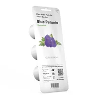 Click and Grow Saatgut Blaue Petunie 3er-Pack - Aussaatzeit: Ganzjährig - Blütezeit: Ganzjährig - Blütenfarbe: Blau - Sonneneinstrahlung: Hell und warm - Saattyp: Saatgut - Erntezeit: Keine