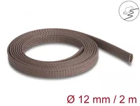Delock Geflechtschlauch nagerfest, 2 m x 12 mm Braun - Detailfarbe: Braun - Breite: 12 mm - Länge: 2 m - Produkttyp: Kabelschlauch - Ausstattung Kabelmanagement: Zuschneidbar - Wiederverwendbar - Elastisch - Verpackungseinheit: 1 Stück