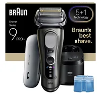 Braun Herrenrasierer Series 9 Pro+ 9675cc - Typ: Elektrorasierer - Rasierart: Nass und Trocken - Körperbereich: Gesicht - Reinigungsstation: Ja - Anwender: Herren