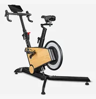 Kuipers Fitness Indoor Bike S1 - Grundfarbe: Braun - Schwarz - Pulsgurt Verbindung: Bluetooth - Bremssystem: Dauermagnet - Gewicht: 52 kg - Aufbaubreite: 81 cm - Aufbauhöhe: 178 cm