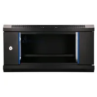 Extralink LITE 4U 530X400 WALL-MOUNTED RACKMOUNT CABINET BLACK Freistehendes/wand-/bodenmontiertes Regal Schwarz