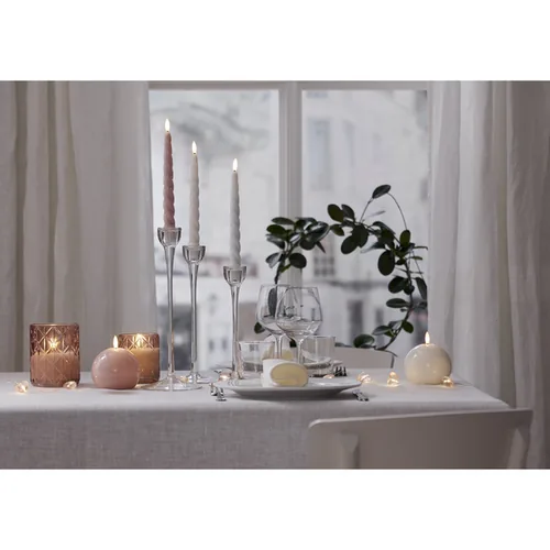 Star Trading LED Dinner Candle 2 Pack Flamme Shine Pink