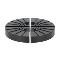 Esschert Design Blumentopffüsse 4er-Set, Schwarz - Detailfarbe: Schwarz - Material: Kunststofffasern