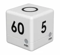 TFA Dostmann Küchentimer Cube Weiss - Funktionen: Countdowntimer - Weckalarm - Materialtyp: Kunststoff - Material: Kunststoff - Detailfarbe: Weiss - Displaytyp: LCD