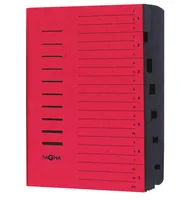 PAGNA Ordnungsmappe A4 24081/01 rot 7 Fächer