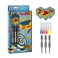 Karella Steeldart Comic Line CL-3 24 g, 3 Stück - Nachhaltigkeit: Nicht angegeben - Dart Art: Steel Dart - Detailfarbe: Mehrfarbig - Material: Messing - Gewicht: 24 g
