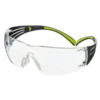 3M Schutzbrille SecureFit 425 mit +2.5 Dioptrie, Transparent - Grössentyp: Normalgrösse - Brillenglasfarbe: Transparent - Detailfarbe: Grün - Schwarz - Zielgruppe: Unisex - Grösse: Standard - Geeignet für Brillenträger: Ja
