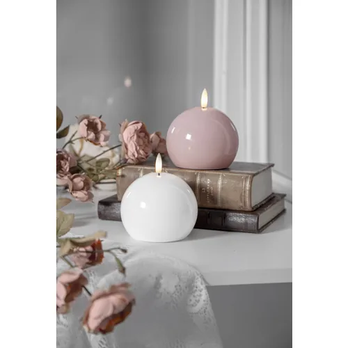 Star Trading LED-Kerze Pillar Flamme Shine, 11 cm, Pink - Betriebsart: Batteriebetrieb - Fernbedienung: Nein - Aussenanwendung: Nein - Höhe: 11 cm - Timerfunktion: Ja - Set: Nein