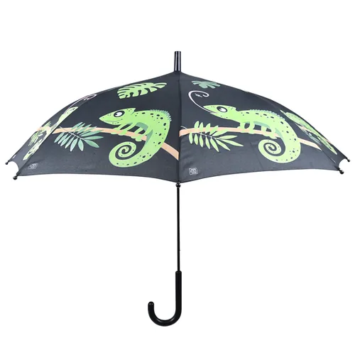 Esschert Design Schirm Chamäleon Mehrfarbig - Schirmtyp: Langschirm - Nachhaltigkeit: Nicht angegeben - Sportart: Lifestyle - Outdoor - Farbe: Mehrfarbig - Länge: 69.3 cm - Schirm-Eigenschaften: Keine