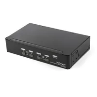 STARTECH.COM 4 Port DisplayPort KVM Switch - DP 1.2 KVM - 4K 60Hz - DisplayPort Switch - DisplayPort Umschaltbox - USB KVM Switch