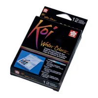 Talens Aquarellfarbe Koi Pocket Field Sketch Box 12 Näpfchen - Art: Aquarellfarbe - Detailfarbe: Mehrfarbig - Set: Ja - Verpackungseinheit: 1 Stück