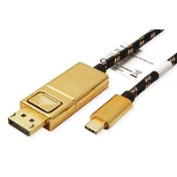 ROLINE GOLD USB Typ C - DisplayPort Adapterkabel, v1.2, ST/ST, 2 m