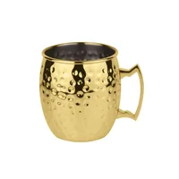 Paderno Cocktailbecher Moscow Mule 500 ml, 1 Stück, Gold - Material: Edelstahl - Höhe: 5 cm - 9.7 cm - Volumen: 500 ml - Glas Typ: Cocktailbecher - Verpackungseinheit: 1 Stück - Detailfarbe: Gold