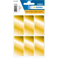 Herma Stickers Weihnachtssticker Goldetiketten, 3 Blatt / 18 Etiketten - Verpackungseinheit: 1 Stück - Material: Papier - Detailfarbe: Gold - Produkttyp: Weihnachtssticker
