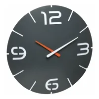 TFA Dostmann Funk-Wanduhr Contour Anthrazit, Ø 35 cm - Form: Rund - Detailfarbe: Weiss - Anthrazit - Uhrtyp: Analog - Funksignal: Ja - Funktionen: 24-Stundenanzeige - Sommer/Winterzeit automatisch - Detailmaterial: Kunststoff