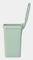 Brabantia Recyclingbehälter StepUp 10 l, Grün - Material: Recycling Kunststoff - Fassungsvermögen: 10 l - Anzahl Behälter: 1 - Detailfarbe: Grün - Form: Eckig