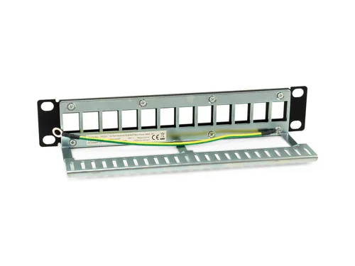 Equip 10 Patchpanel 12xKeystones FTP 1U RAL9005