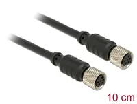 DeLOCK 12689 sensor/actuator cable 0.1 m M8 Black