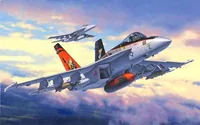 Revell F/A-18E Super Hornet Fixed-wing aircraft model Assembly kit 1:144