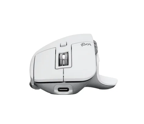 Logitech Maus MX Master 3S Pale Grey - Maus-Typ: Standard - Maus Features: Seitliches Scrollrad - Logi Bolt-Empfänger - Easy Switch - Daumentaste - Scrollrad - Bedienungsseite: Rechtshänder - Detailfarbe: Weiss - Verbindungsart: Kabellos - Schnittstelle: 