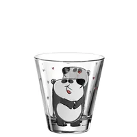Leonardo Kindertrinkglas Bambini Panda, 6-teilig - Art: Kindertrinkglas - Materialtyp: Glas - Material: Glas - Eigenschaften: Keine Eigenschaft - Detailfarbe: Schwarz - Transparent - Weiss - Spülmaschinenfest: Ja