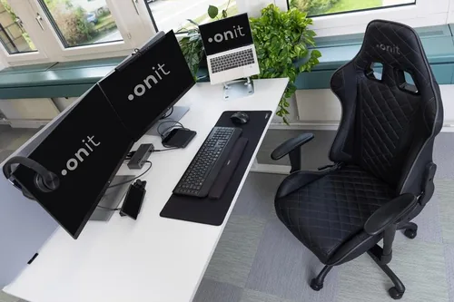 onit Handgelenkauflage ERGO Premium Schwarz - Eingabegeräte: Tastatur