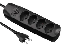 Furber. F.p-SDL415OSsz power extension 1.5 m 4 AC outlet(s) Indoor Black