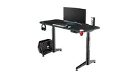 Ultradesk Gaming Tisch Level V2 Blau - Beleuchtung: Nein - Höhenverstellbar: Ja - Detailfarbe: Blau - Schwarz - Material: Stahl