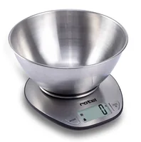 Rotel Küchenwaage U490CH1 Silber - Bedienungsart: Tasten - Messschritte: 1 g - Tara-Zuwiegefunktion: Ja - Detailfarbe: Silber - Gewicht Max.: 5 kg - Material: Edelstahl