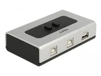 DeLOCK Switch USB 2.0 with 2 x Type-B female to 1 x Type-A female manual bidirectional