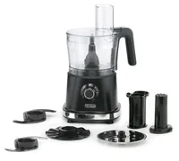 Trisa Multifunktionsmixer Stir 'n' Slice Schwarz - Motorleistung: 600 W - Funktionen: Impulsfunktion - Raspeln - Schlagen - Mixen - Kneten - Schneiden - Fassungsvermögen Saftbehälter: 1.5 l - Detailfarbe: Schwarz