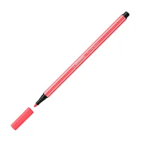 STABILO Fasermaler Pen 68 Neon Rot - Strichstärke: 1 mm - Set: Nein - Verpackungseinheit: 1 Stück - Eigenschaft-Stift: Keine - Anwender: Schule - Büro - Erwachsene - Kinder - Fasermaler & Fineliner Art: Filzstift