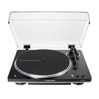 Audio-Technica Plattenspieler AT-LP70XBTBS Schwarz - Detailfarbe: Schwarz - Plattenspieler Antriebsart: Riemenantrieb - Platte Geschwindigkeit: 45 U/min - 33? U/min - Tonabnehmer: Dabei - Tonarm: J-Form - Anwender: Heimanwender